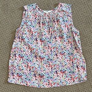 Rebecca Taylor Margo Floral Silk Sleeveless Top size 0